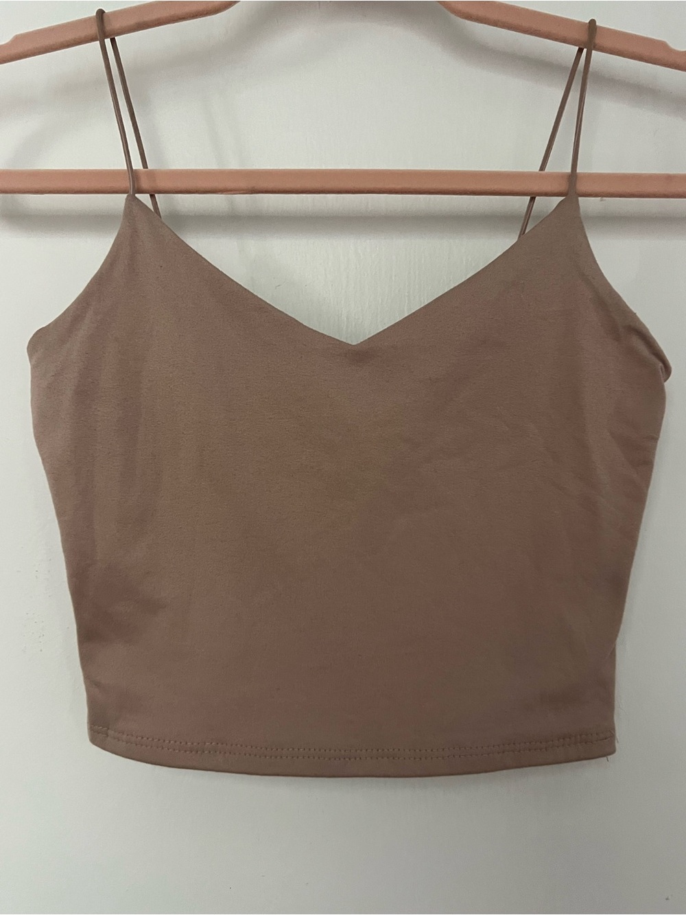 Windsor Brown V-Neck Spaghetti Strap Crop Cami - Picture 3 of 9